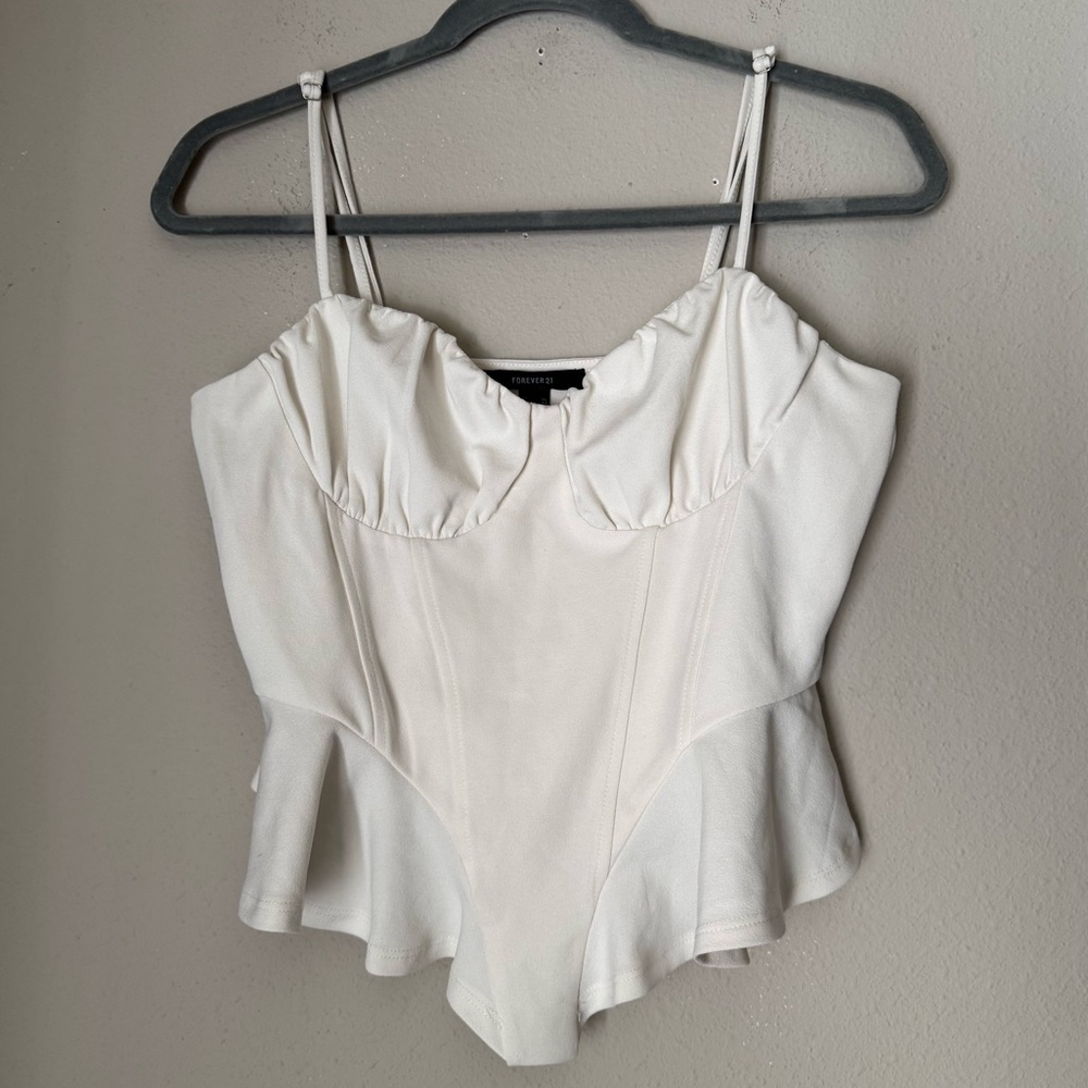 Forever 21 Elegant Off White Women's Top size XL